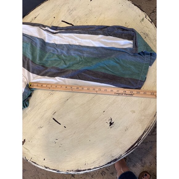 RVCA Womens Striped Sleeveless Maxi One Piece Jumper With Button Closure Size Lg - Picture 9 of 9